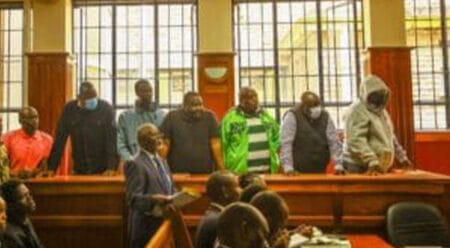 Charles Vincent Njerenga, Didier Muke, Kelvin Mwaura Ngotho, Brian Otiende, Patrick Otieno, Mark Kabete, Ken Kiboi, and Joshua Ngandi.