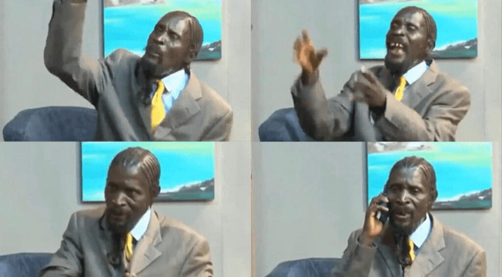 TV interview in Zambia