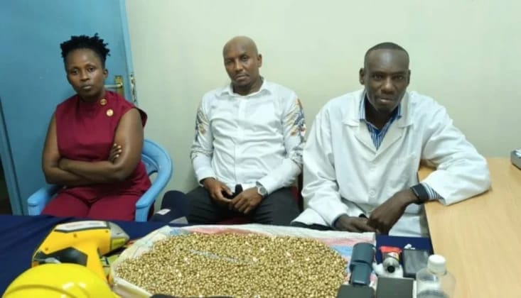 DCI; we have arrested Martha Mwikali Katumo, James Mwenda, and Calvin Onyango Magak because they are gold scammers Martha Mwikali Katumo, James Mwenda, and Calvin Onyango Magak