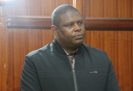 Auctioneer Keneth Korir