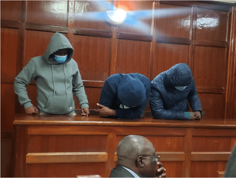 Job Mwita Muniko, Joel Mbugua Ndungu and Lawrence Munga in court over Sh8M Fraud Job Mwita Muniko, Joel Mbugua Ndungu and Lawrence Munga