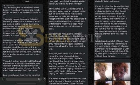 Exposed: John Mututho facing arrest after converting his rehabilitation into a forceful confinement abduction center Mututho Rehabilitation Center