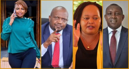 Karen Nyamu, Moses Kuria, Anne Waiguru, and Oscar Sudi