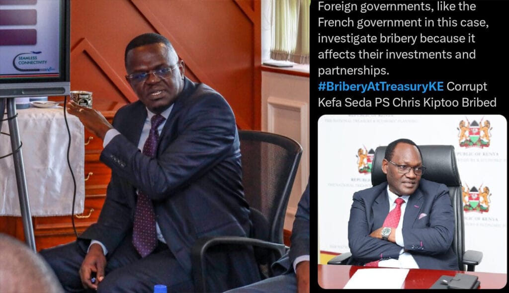 Kefa Seda allegedly bribe to PS Chris Kiptoo