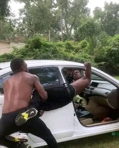 KILIMANI SUGAR MUMMY Sparks Bizarre Love Triangle Showdown as Two Blokes Brawl Over Her Ride KILIMANI SUGAR MUMMY