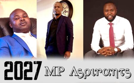 Joseph Lendrix Waswa, Emmanuel Charles Osore and Nicholas Otieno Ndolo — three controversial figures now eyeing political seats in Kenya’s 2027 elections